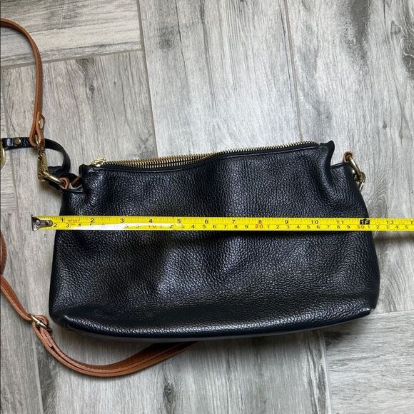 Valentina Black and Tan Crossbody Bag - Picture 11 of 11